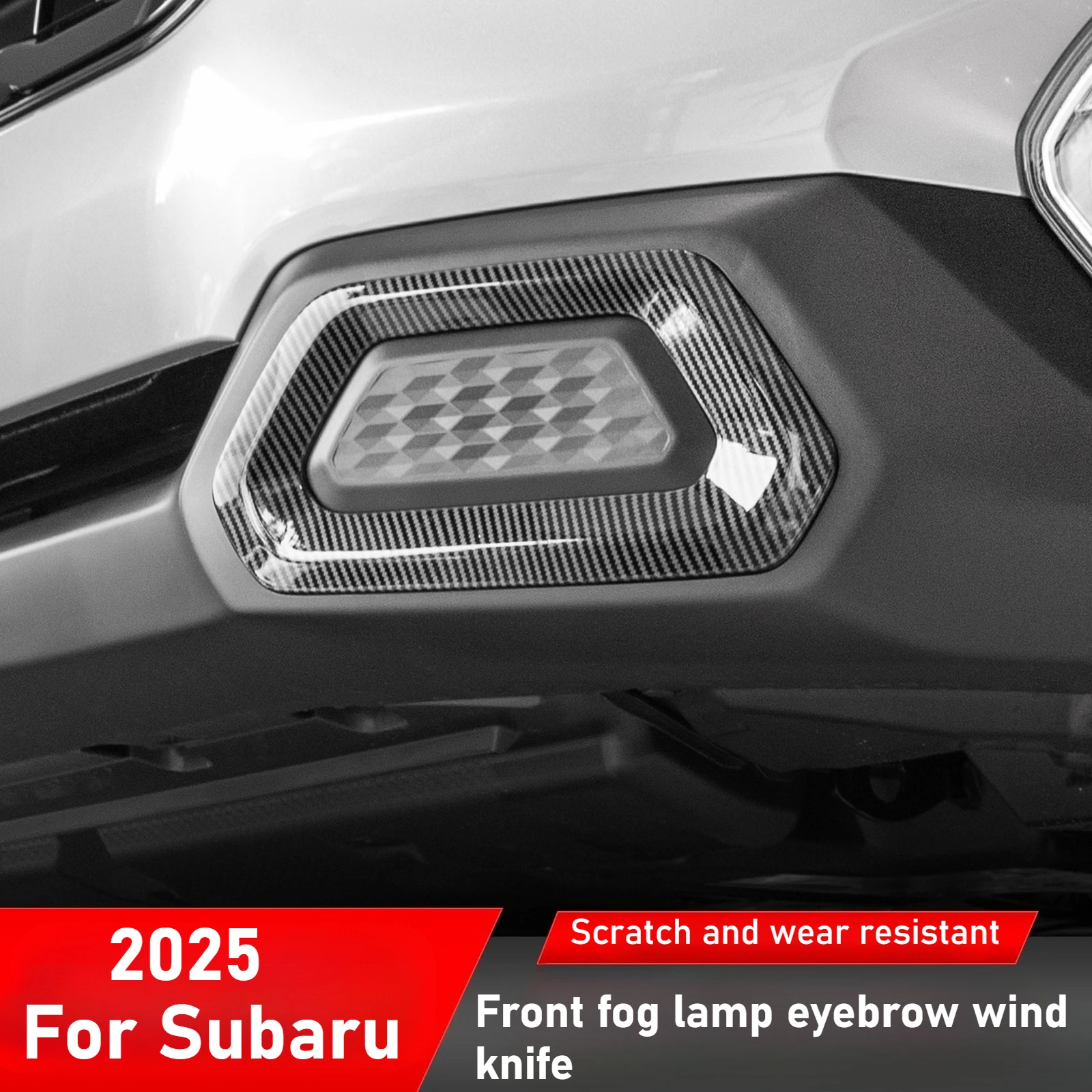 

For 2025 Subaru Forester front fog lights eyebrow wind knife exterior modification accessories
