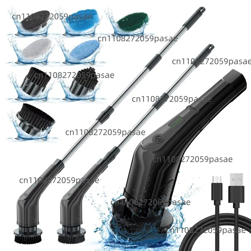 7 '1 electric rotary scrubber 2500 mAh cleaning brush scrubber indoor bathtub glass plastic