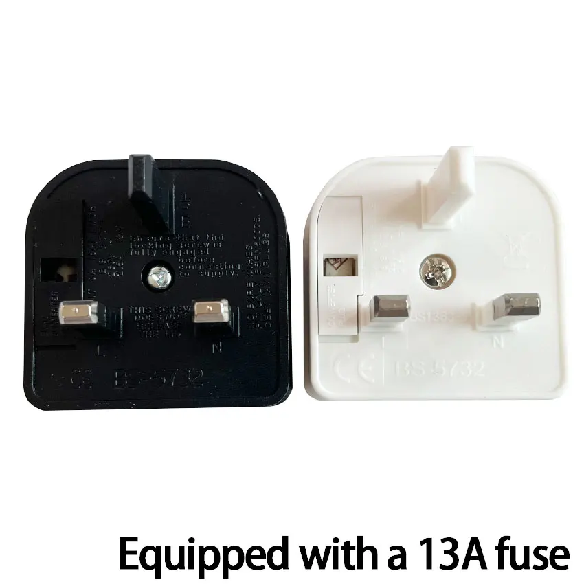 1PCS European Euro Eu 2 Pin To Uk 3 Pin Power Socket Travel Plug Adapter Converter Power Adapter Charger Power Socket Outlet