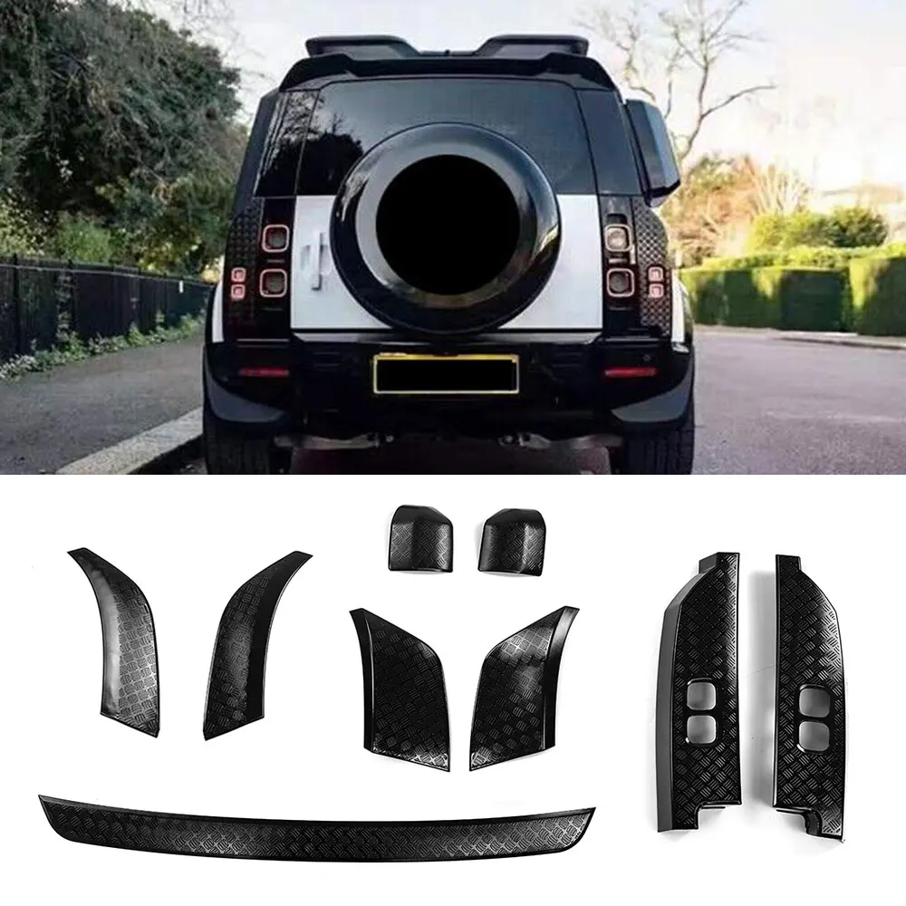 

Car Rearview Mirror Cover Front Rear Bumper Side Scratch Guard Protection Board Guard For Land Rover Defender 90 110 2020 body