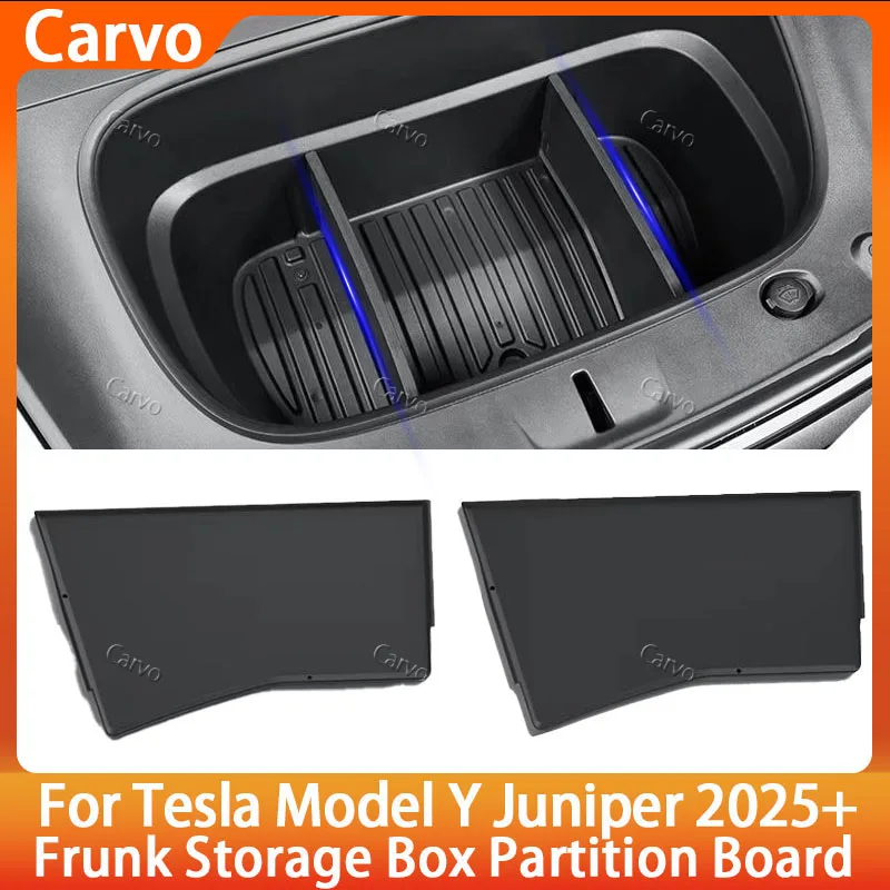 

Для Tesla Model Y Juniper 2025: Перегородка-органайзер для переднего багажника (фрунка), аксессуары для модификации и хранения