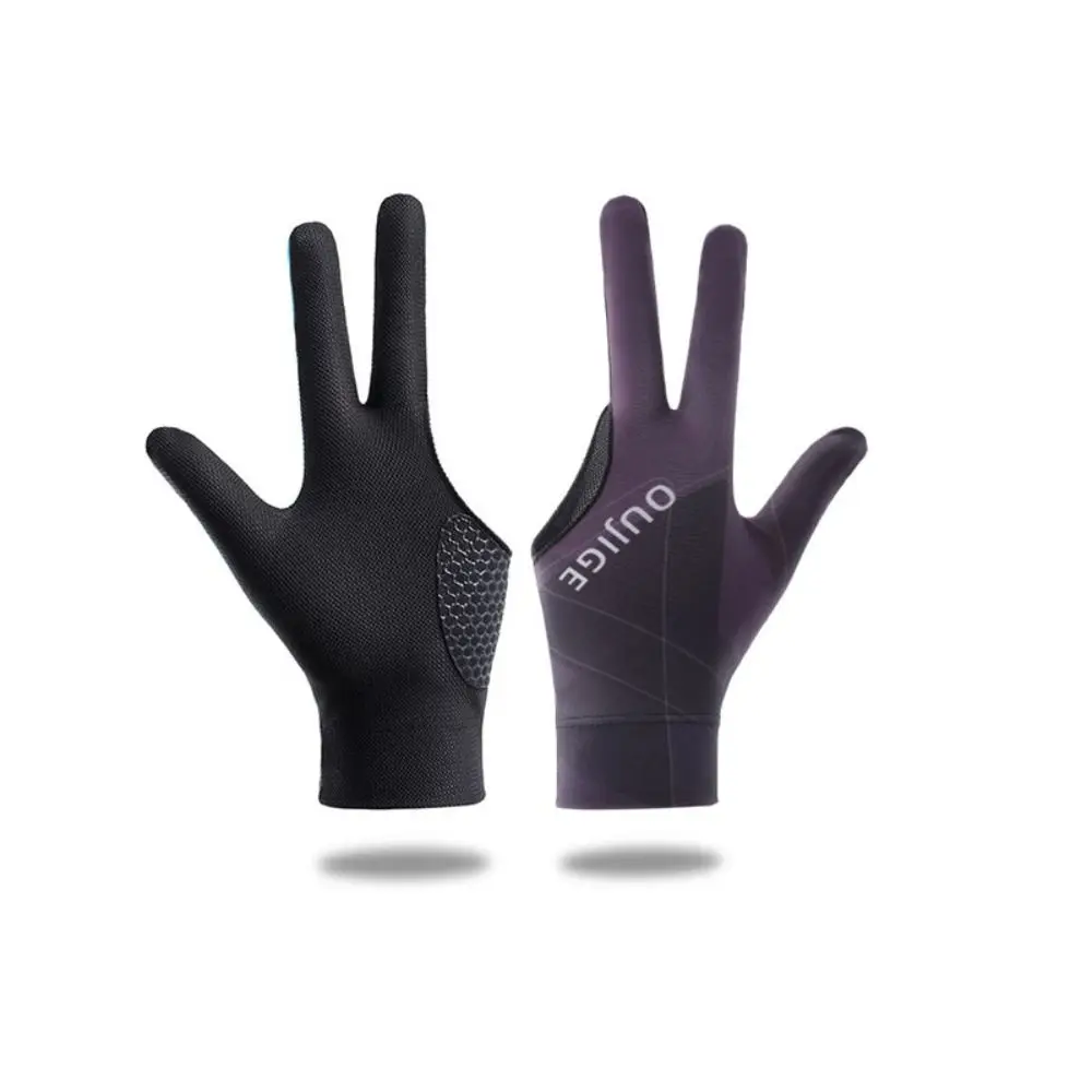 

Anti-sweat Billiards Gloves Elasticity Wear-resistant Three Finger Gloves Professional Light Open 3 Fingers Gloves