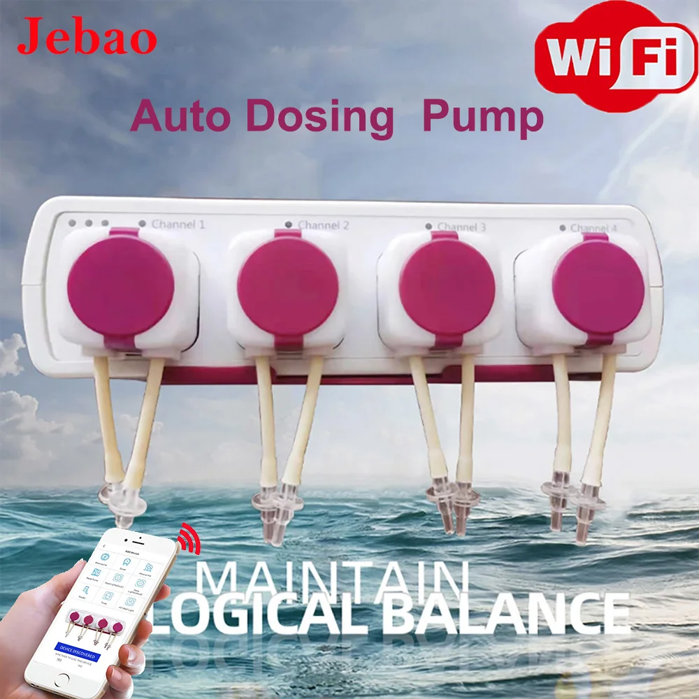 

Jebao Auto Dosing Pump Water Pump Filter Automatic Marine Reef Doser 3.1 3.4 5.4 5.6 MD4.4 WiFi Control Aquarium Titration Pump