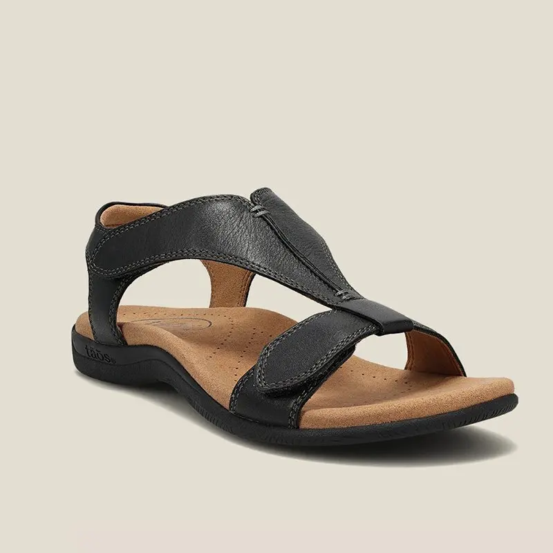 Flat Sandals Arch Massage Hook and Loop Casual Beach Sandals Flat arch massage casual beach sandals comfortable Women\'s Sandals