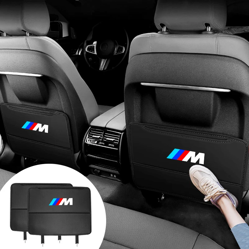 High Quality Car Seat Back Protector Leather Cover Prevent Dirty Anti Kick Pad For M Performance BMW F20 F40 F22 F30 E90 F32 F10