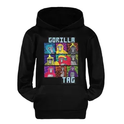 Gorilla Tag Hoodies Kids Cartoon Pullover Clothes Boys Long Sleeve Sweatshirt Toddler Girls Coats Children Outerwear 2-16Year