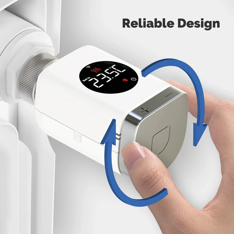 Tuya Smart Wifi Radiator Valve Plastic Radiator Valve Actuator Heating Temperature Controller For Alexa Google Home