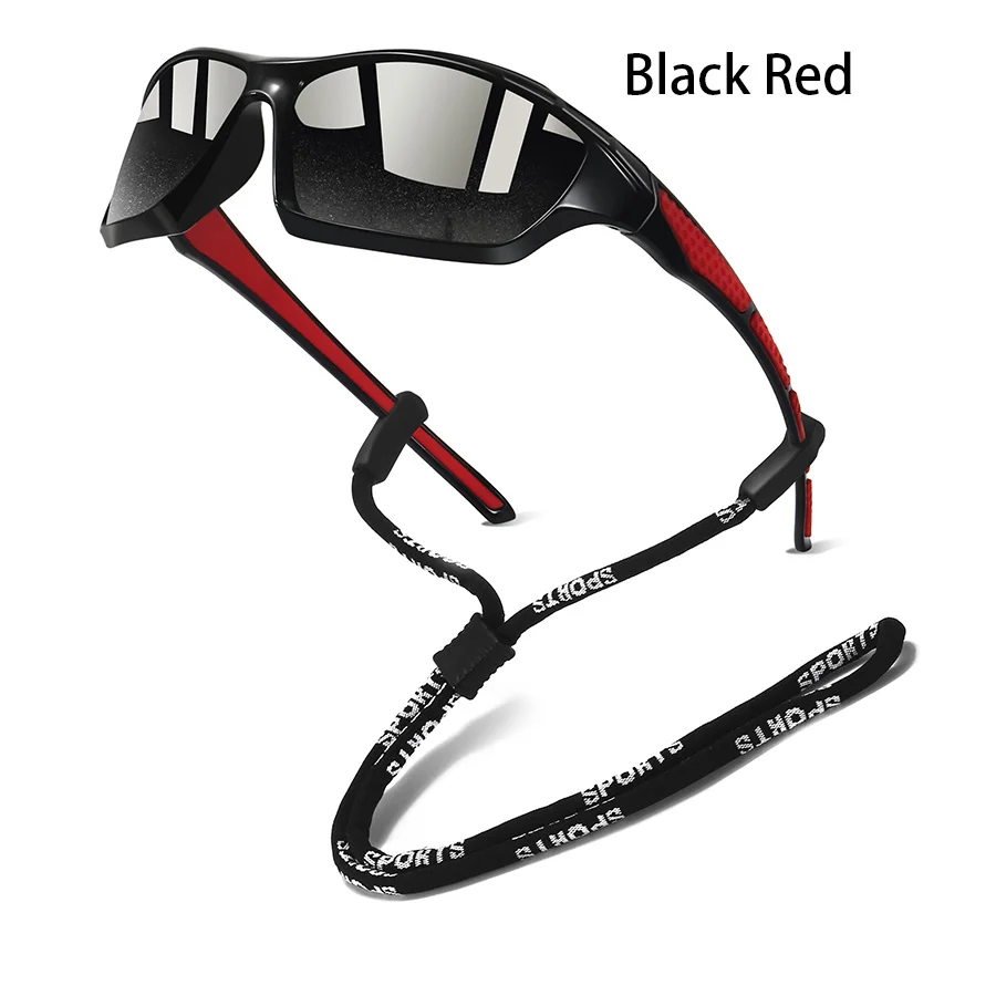 Modische Unisex-Sportsonnenbrille mit Ketten-Design und Farbverlauf für Autofahren, Angeln, Laufen und Bergsteigen – Detail 2