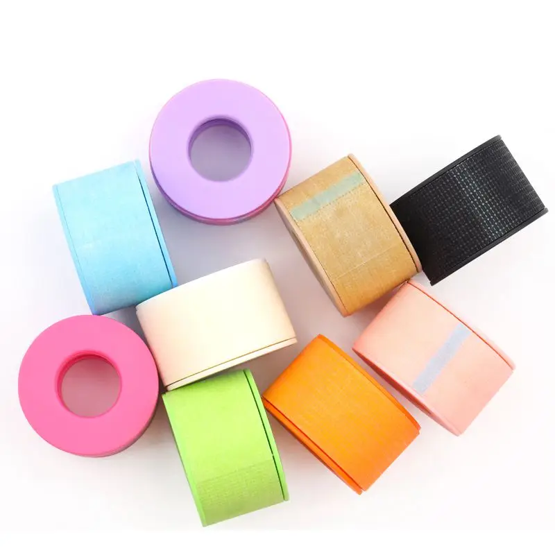 1 Rolls Medical Silicone Tapes Eyelash Extensions Supplies Waterproof Breathable Prevent Allergy Color Tape Makeup Tools Gemerry