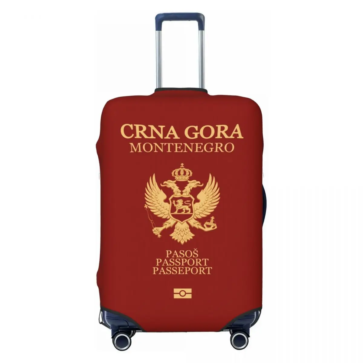 

Montenegro Crna Gora Passport Suitcase Cover Elastic Luggage Protective Covers for 18-32 inch