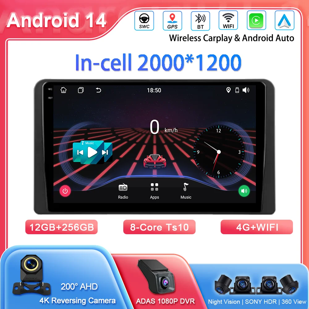 

Android 14 Auto Radio Stereo Car For Honda Stepwgn 6 2022 Auto GPS Navigation Multimedia Video Player QLED Screen 4G NO 2Din DVD