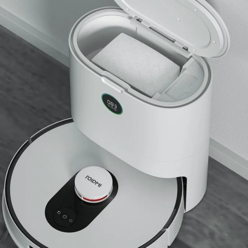 ROIDMI-Robot aspirateur et vadrouille EVE Plus, collecteur de poussière intelligent, prise en charge de l'assistant Google et de Alexa, version globale