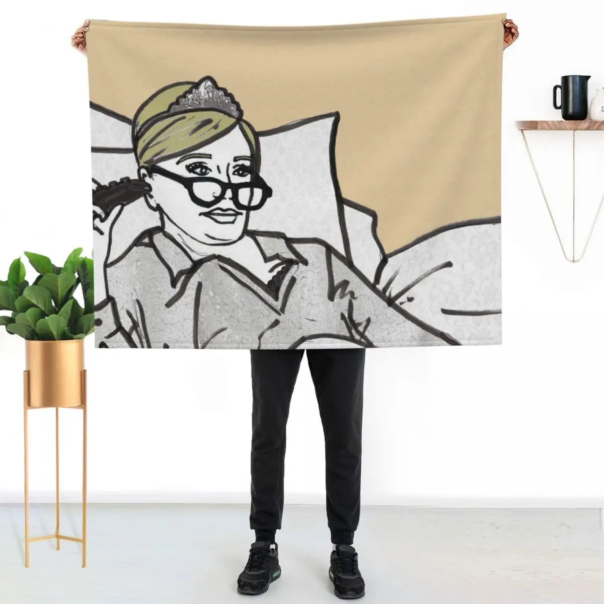 Lady Morgan Throw Blanket Cute Luxury Thicken Luxury St bed plaid Camping Retros Blankets