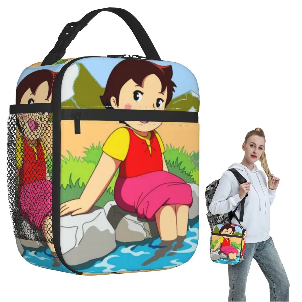 

Heidi Feet In The Water Insulated Lunch Bag for Women Kids Portable Food Boxes Thermal Lunch Box Tote