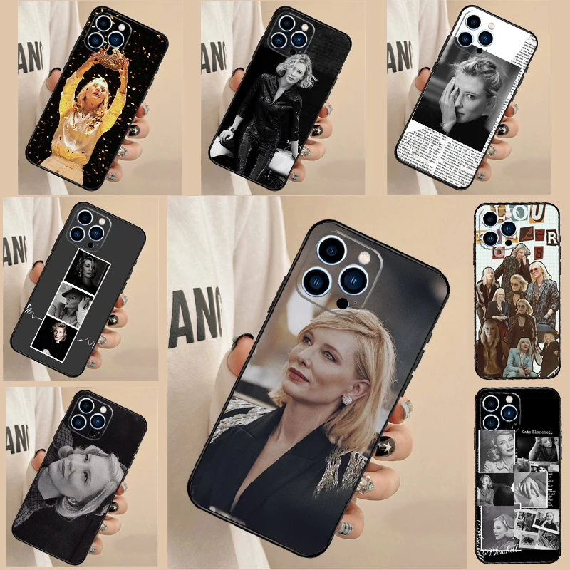 Cate Blanchett Phone Case For iPhone 16 15 11 13 12 14 Pro Max 13 Mini 7 8 14 Plus XS Max X XR Cover