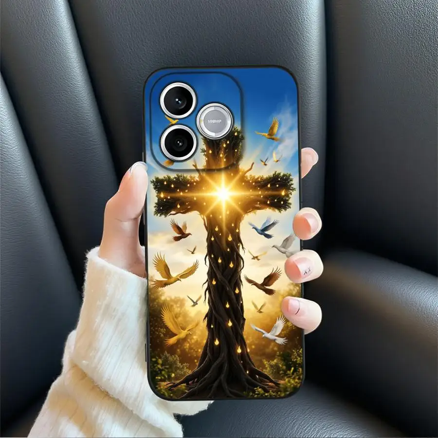Coque pour Honor 200 400 Lite X7 70 Magic5Lite X8 X6 8X X9a X5b 90 Funda, housse de téléphone avec motif de dessin animé Jésus