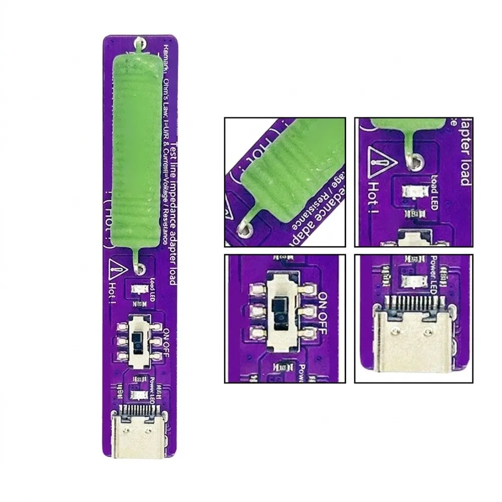Data Cable Load Check for type-c for pd Load Tester Load Indicator Light for type-c Power Supply Testing Tool for type-c Tester