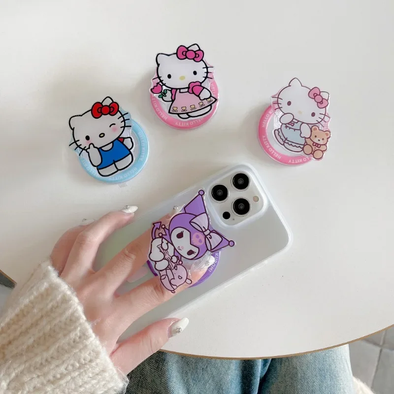 

Симпатичный мультяшный магнитный держатель Sanrio Hello Kitty Kuromi Melody для IPhone или Магнитный чехол для телефона
