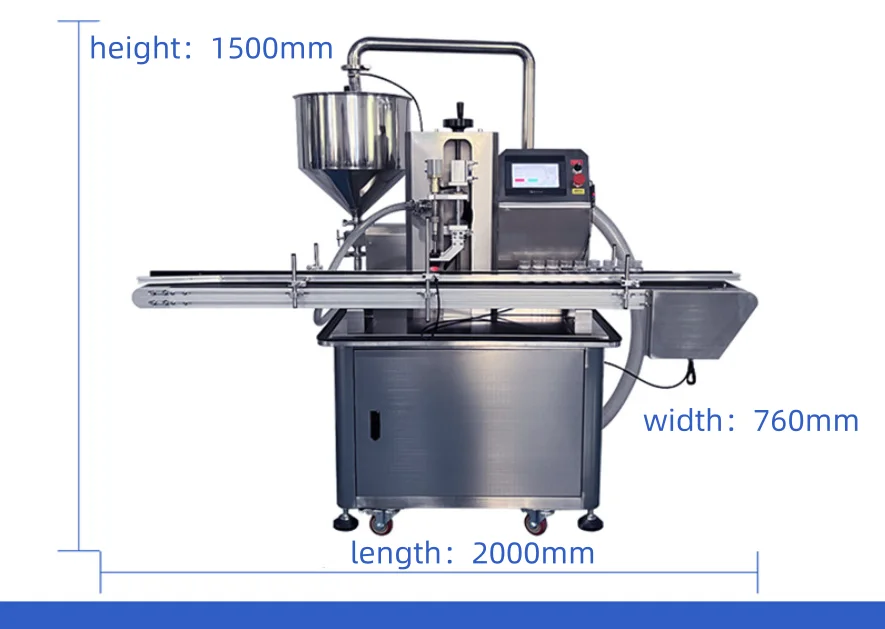 Automatic Water Filler Single Head Desktop Liquid Quantitative Filling Machine Small Bottle Vial Filling Machine