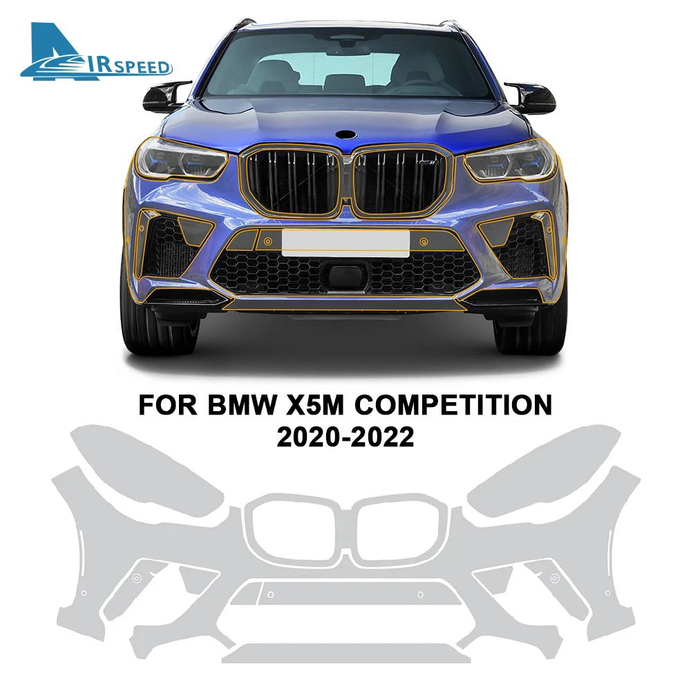 TPU for BMW X5 M COMPETITION Invisible Transparent Car Body Sticker Front Rear Exterior Protective Film Anti Scratch Resistant