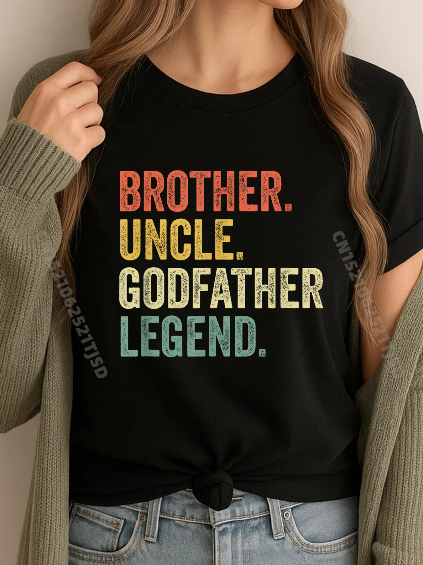 

Модная футболка Uncle Godfather Christmas From Godchild, женская мужская футболка высокого качества с Новым годом