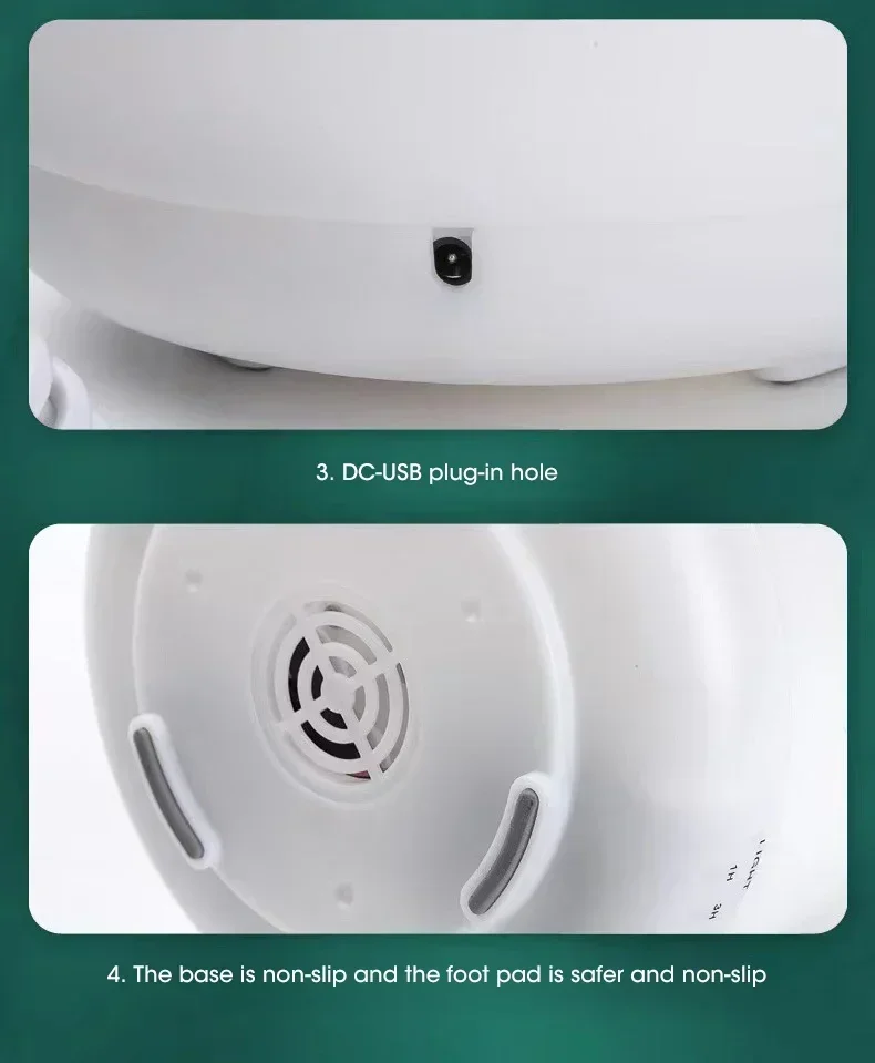 500ML Air Humidifier Essential Oil Diffuser Aroma Diffuser With Dual Color Night Lights USB Humidifier Mini-Size Humidifier