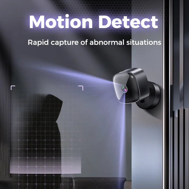 Xiaomi S1 Beveiligingsbewakingscamera 1080P HD WiFi Bewegingsdetectie Nachtzichtcamera 360 °   Draaibare babybeschermingscamera voor thuis
