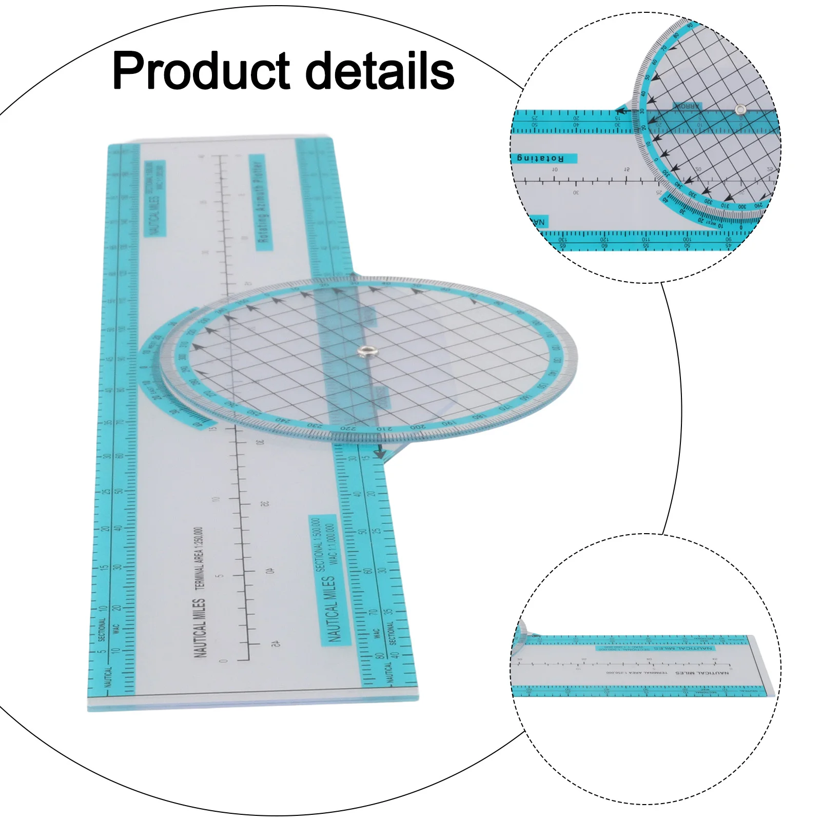 /Aviation /Plotter /Flight Scale Slide Rule 315mm Plastic Navigation Computer For Pilot Student Training And Flight Planning Too