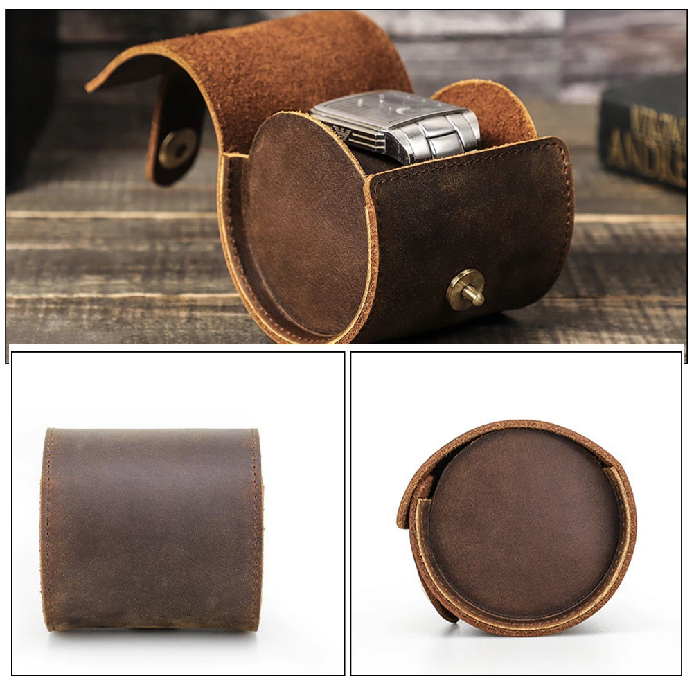 

Watch Storage Box Portable Travel Case for Men Women Premium Classic Design Easy Open Close Lightweight Jewelry ganizer