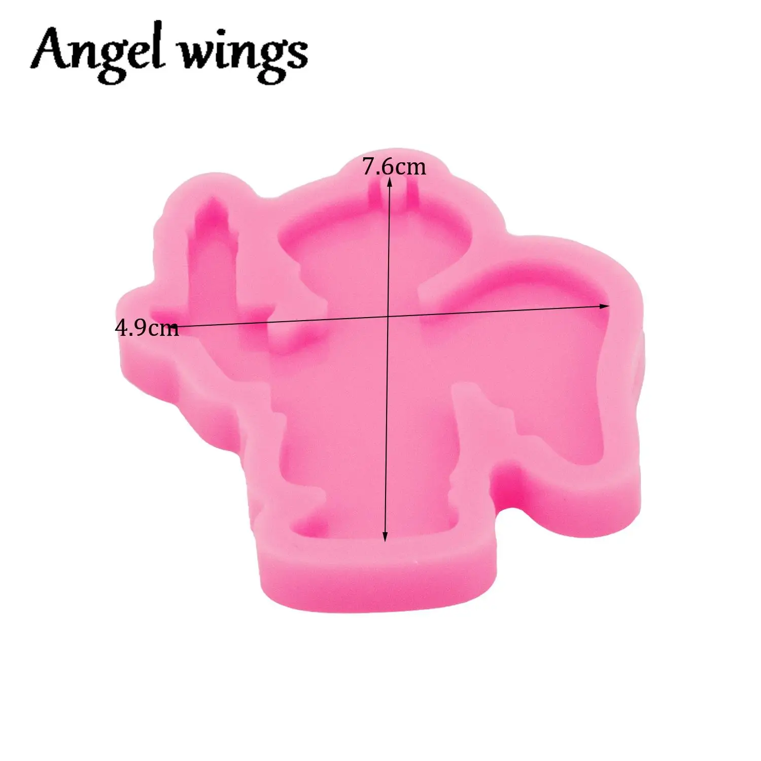DY1099 Lock with Key Silicone Mold, Santa Claus Christmas House Resin Keychains Molds Crafts Epoxy, Angel Boy Chocolate Moulds