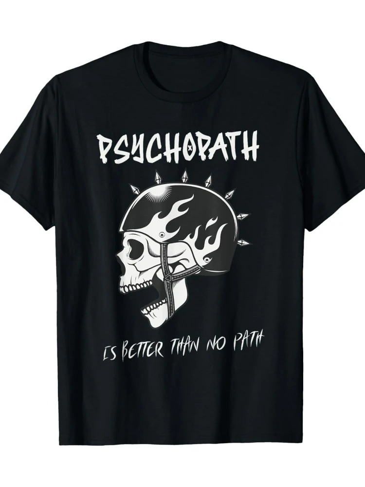 

Punk Rocker's Dream:100% Cotton men's T-Shirt with Unique Skull Design-Casual, Breathable & Durable for All Seasons.