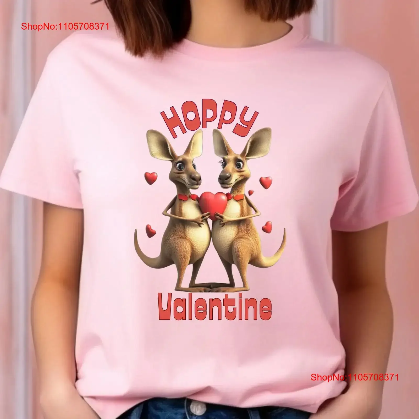 Hoppy Valentines Kangaroo HearT T Shirt for the One You Love Celebrate Australian Way vintage Washed designer clothes Stretched