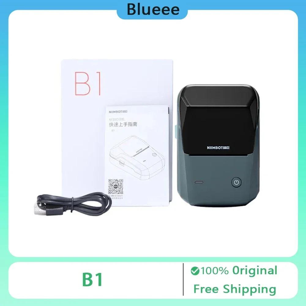 Niimbot B1 Portable Thermal Label Printer Wireless Bluetooth Mini Pocket Label Maker Barcode QR Code Price-Tag Sticker Printers