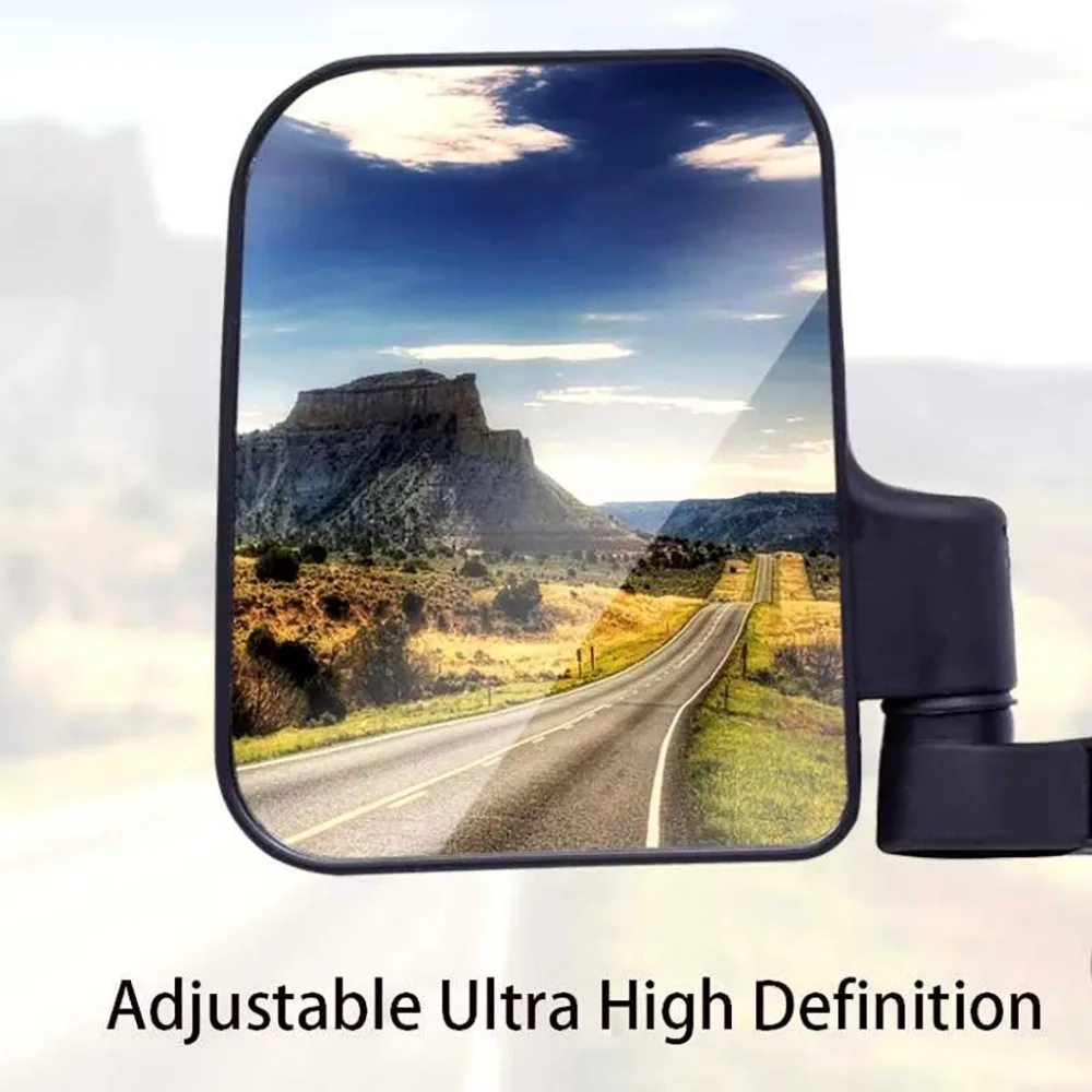 2pcs Universal Left & Right Electric Tricycle Mirror 360° Rotated Closed Tricycle Side Mirror High Definition Ebike Side Mirror