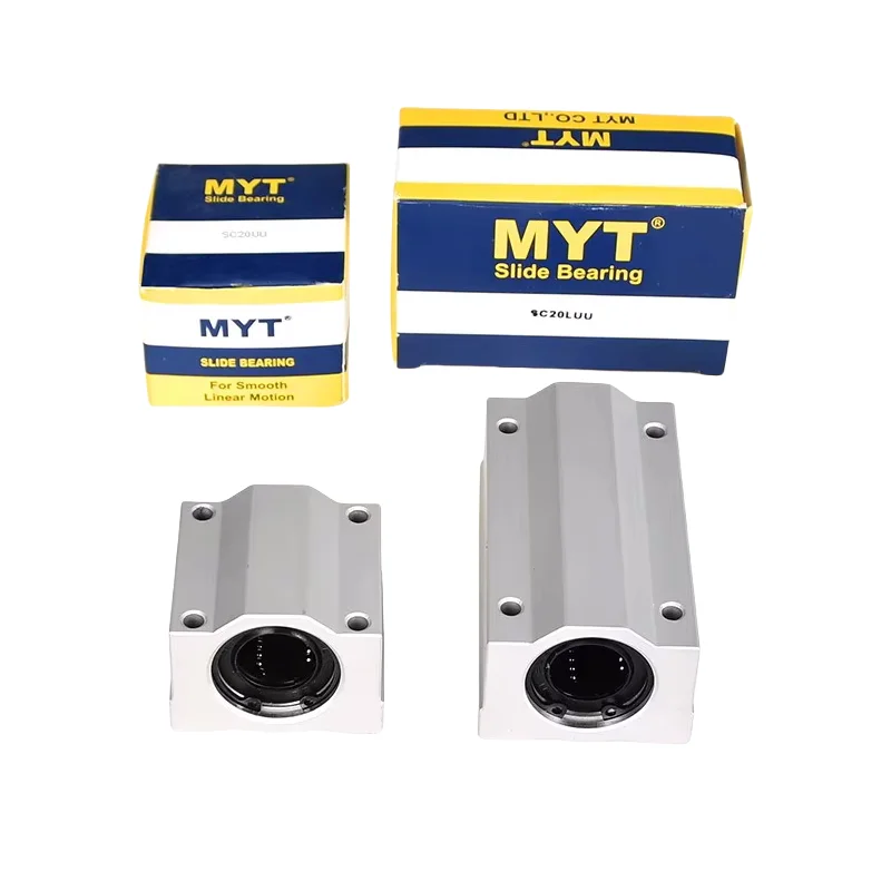 2pcs MYT Linear Bearing Block SC8LUU SC10LUU SC12LUU SC16LUU SCS20LUU 8mm 10mm 12mm 16mm Slide units bush CNC parts 3D Printer