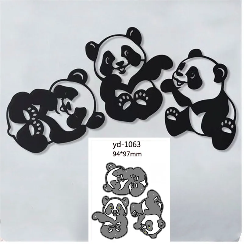 metal cutting dies mold animal panda decoration Scrapbook paper craft knife mould blade punch stencils dies