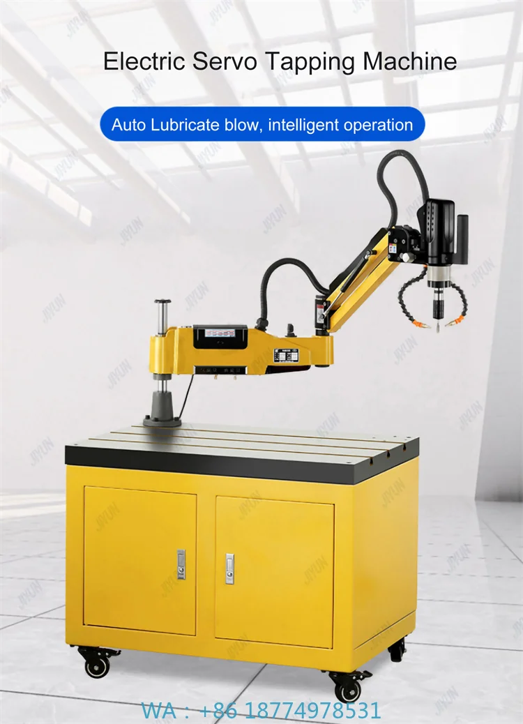 Chuck Intelligent Electric Tapping MachineM24 M36 Flexible Tapping Arms,Cnc Touch Screen Din Iso
