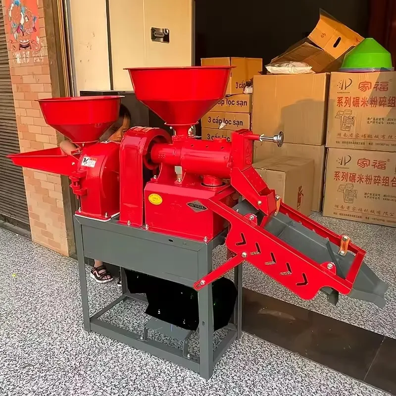 精米機脱穀機小型家庭用万能全自動