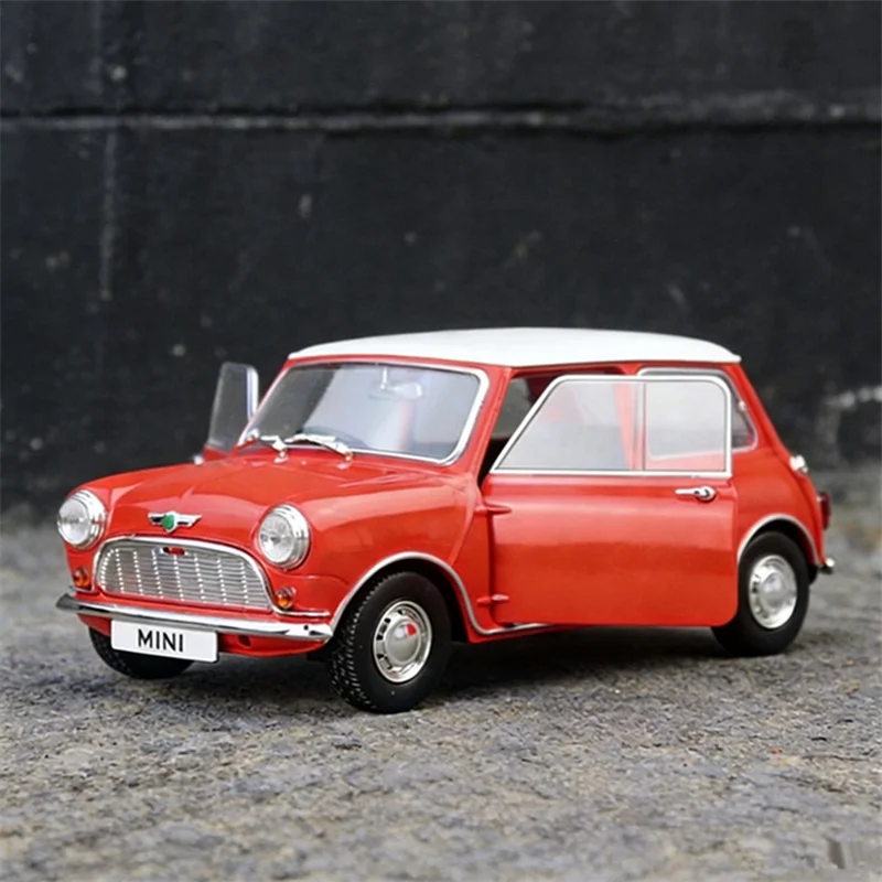 

1:18 1959 Morris Mini Minor Cooper Alloy Car Model Diecasts Metal Classic Retro Vehicles Car Model High Simulation Kids Toy Gift