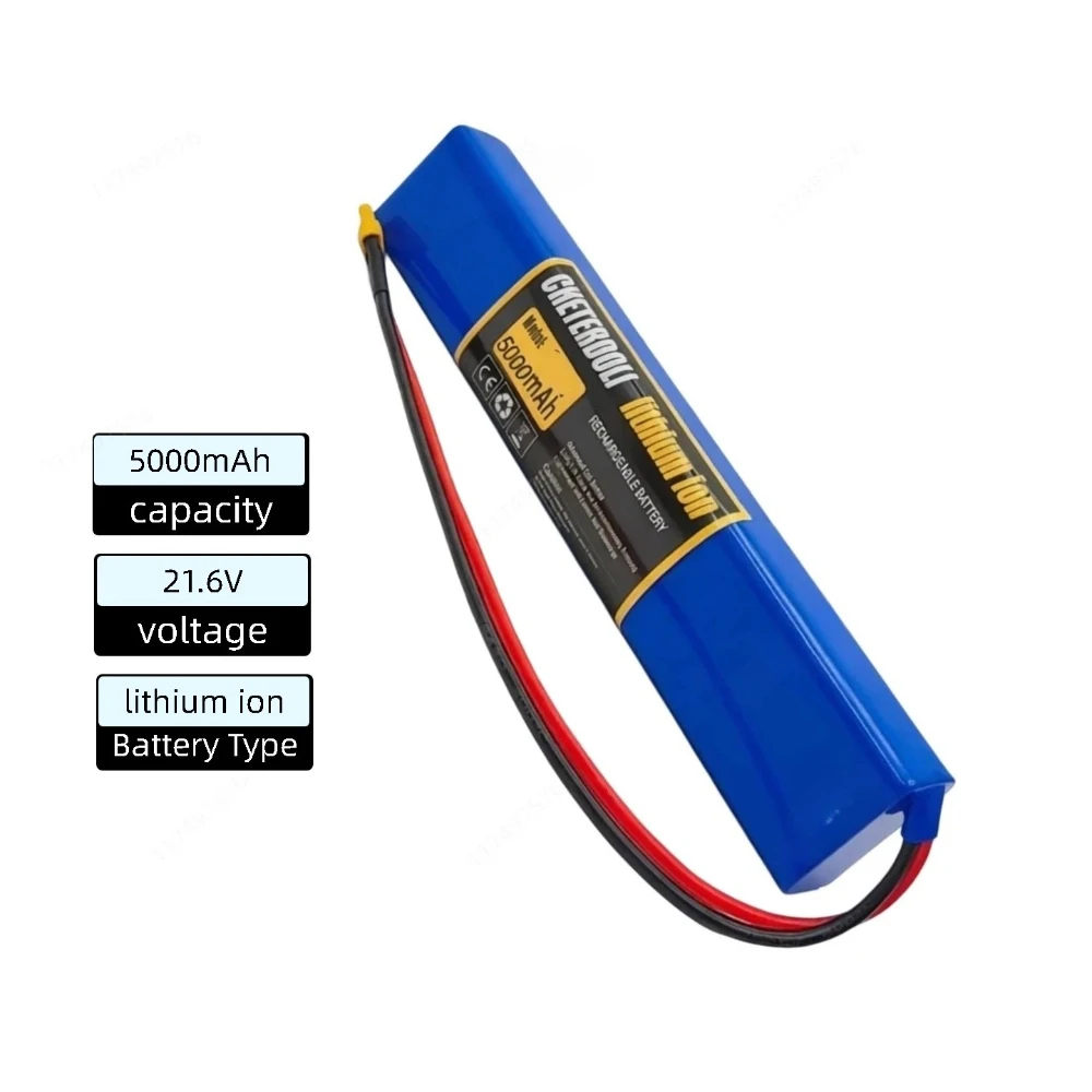 6S1P 21.6V 5000mAh  Rechargeable Li‑ion Battery Pack Long Lasting Power Supply Spare Battery for Power Tools Garden Equipment
