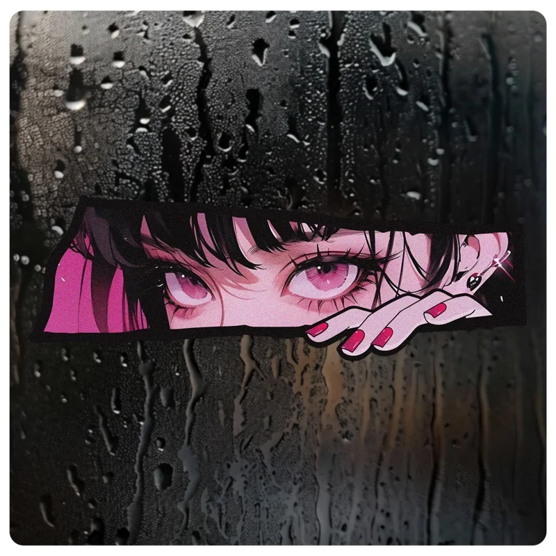 

Аниме анимация глаза убийство светоотражающая наклейка для автомобиля Jdm корпус царапин чехол для компьютера водостойкая декоративная наклейка