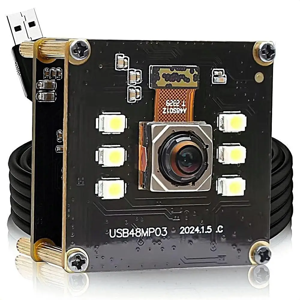 

8K 48MP UHD Autofocus USB Camera Free Driver No Distortion Night Vision Color Camera Module for Conference, Live Streaming