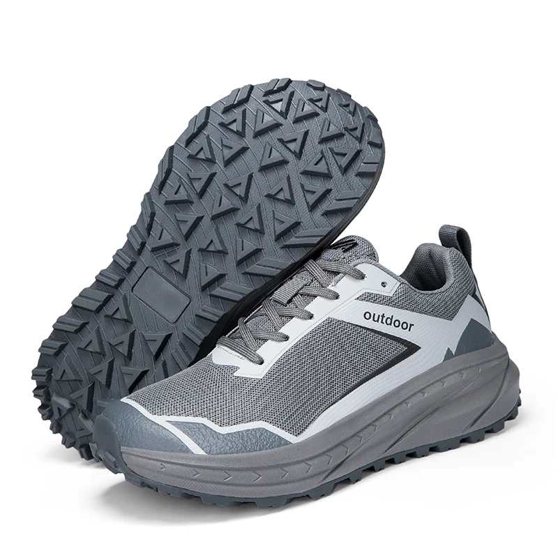 

Men's Walking Hiking Mountain Shoes Outdoor New Men Comfortable Breathable Sneakers Lightweight Non-Slip Trail Running Shoes