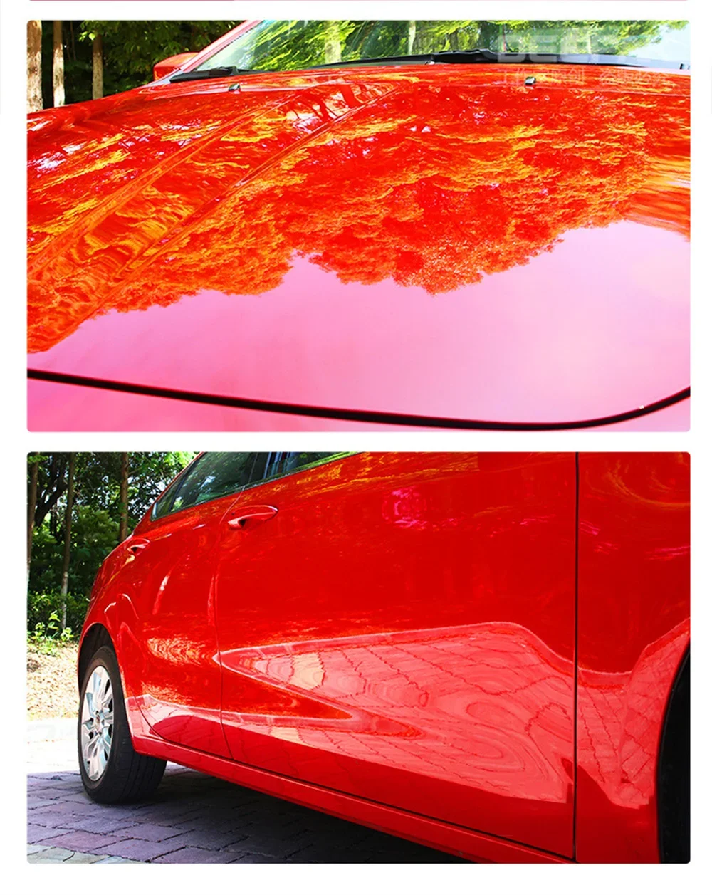 For Red Color Car Wax Crystal Plating Set Hard Auto Wax Paint Care Coating Tiny Scratch Repair Car Polisher With Sponge