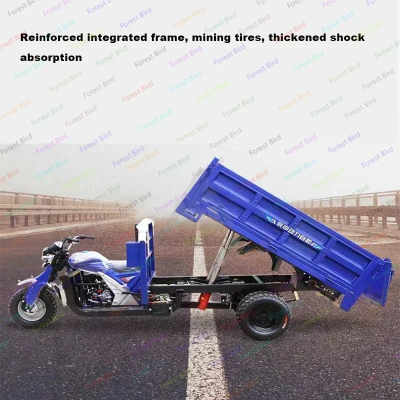 Heavy Duty Adult Truck 3 Wheel Cargo Gasoline Agricultural Tricycle