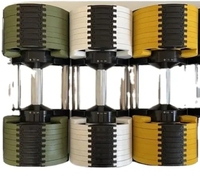 Adjustable Iron Dumbbell Set for Home Fitness Gym Strength Training 10kg-40kg Free Weight with Custom Logo