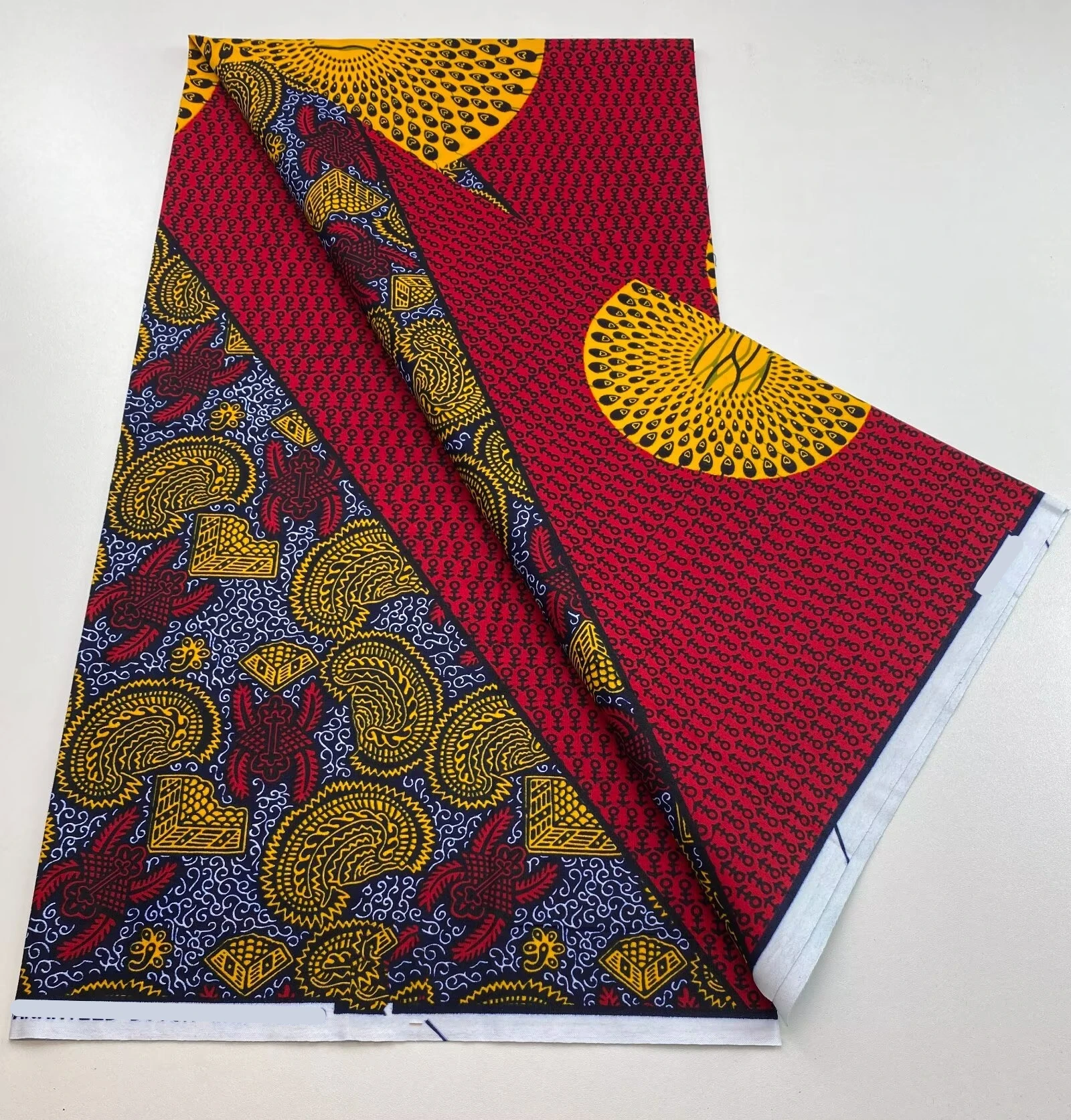 

Latest High Quality African Wax Print Fabric Nigerial Tissu Loincloth, 100% Cotton Pagne Wax Textile for Party Dress N5-830-1