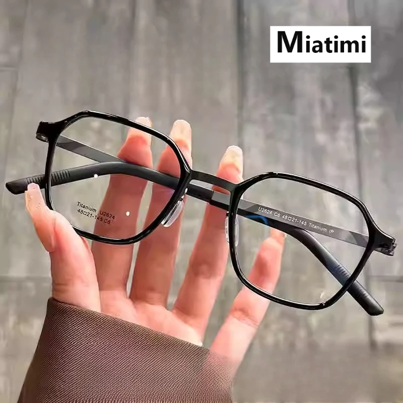 

2026 New Square Retro Acetate Titanium glasses frame Men women eyeglasses frames Ultra Light High Quality eyewear Spectacles