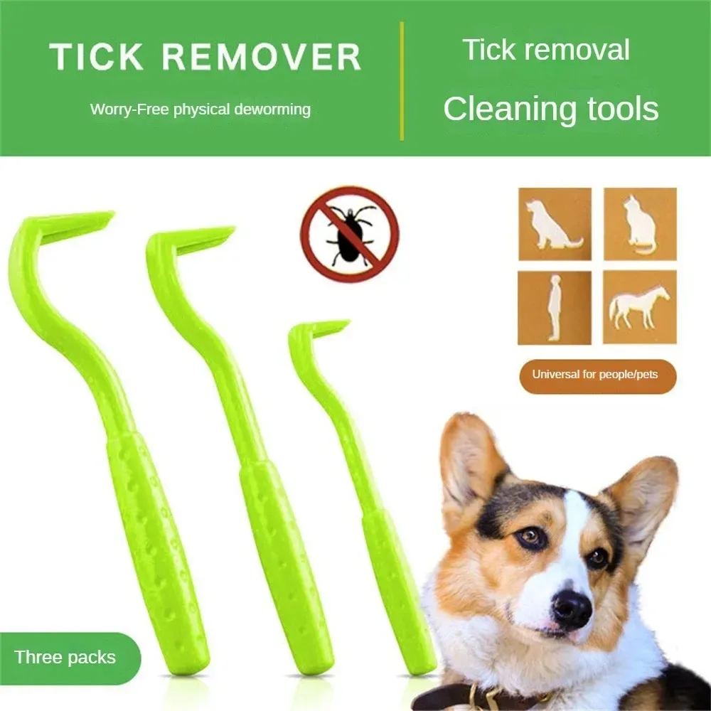 3 stücke Floh Entferner Haken Zecken Entferner Pinzette Zecken Ziehen Haustier Katze Hund Zecken Klemme Mithelfer Pet Milbe Floh Extractor hund Accessarie