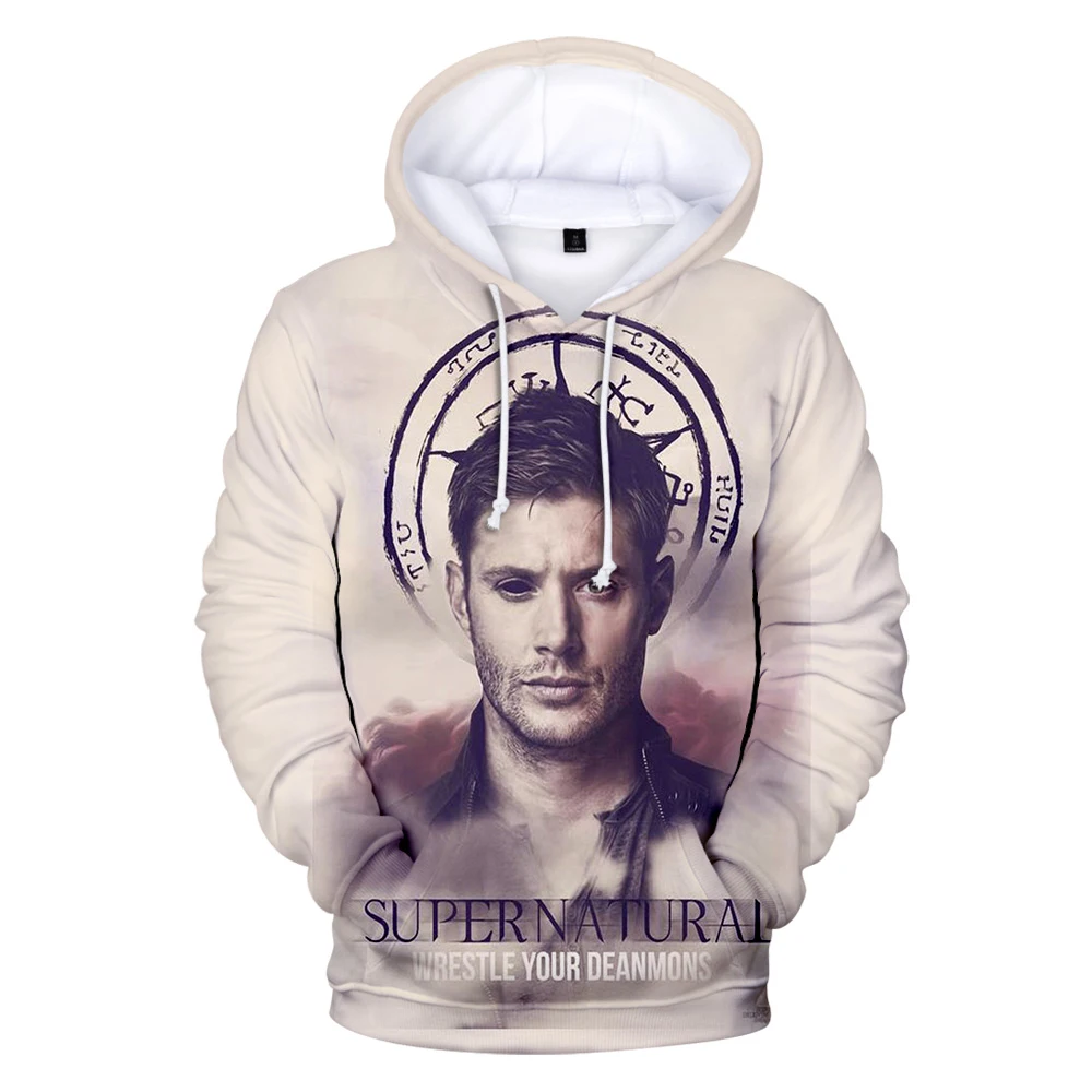 Supernatural 3D Print Men/Women Hoodie Fashion Sweatshirt Tv Series Supernatural Hoodies Autumn/winter Streetwear